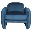 Artecosy Fauteuils Fauteuil Velours Bleu