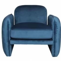 Artecosy Fauteuils Fauteuil Velours Bleu