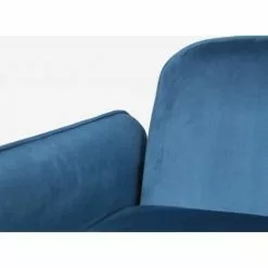 Artecosy Fauteuils Fauteuil Velours Bleu -Chaise Soldes Magasin fauteuil velours bleu 5