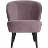 Woood Fauteuils Fauteuil Velours Lila