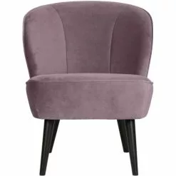 Woood Fauteuils Fauteuil Velours Lila