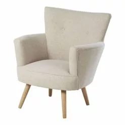 Maisons Du Monde Fauteuils Fauteuil Vintage Beige