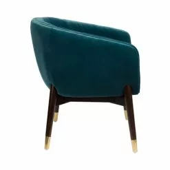 Dutchbone Fauteuils Fauteuil Vintage En Velours Bleu Canard 9 Dutchbone Fauteuils Fauteuil Vintage En Velours Bleu Canard -Chaise Soldes Magasin fauteuil vintage en velours bleu canard 3
