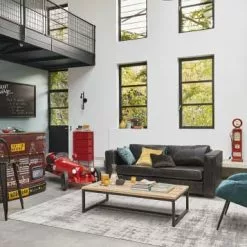 Maisons Du Monde Fauteuils Fauteuil Vintage En Velours Bleu Et Métal -Chaise Soldes Magasin fauteuil vintage en velours bleu et metal 1000 2 20 155943 12