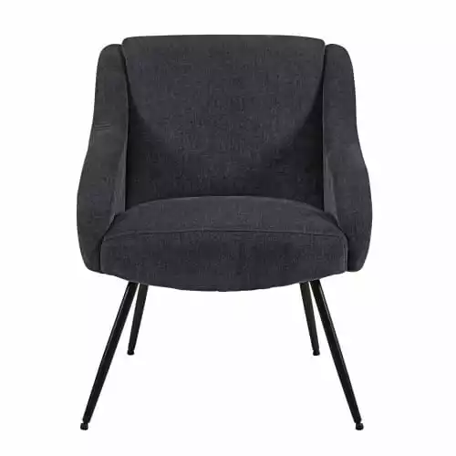 Maisons Du Monde Fauteuils Fauteuil Vintage En Velours Gris Et Métal 2 Maisons Du Monde Fauteuils Fauteuil Vintage En Velours Gris Et Métal – Image 2