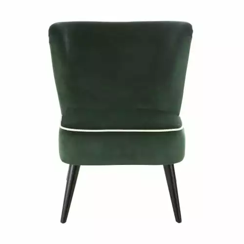 Maisons Du Monde Fauteuils Fauteuil Vintage En Velours Vert Imprimé Blanc 2 Maisons Du Monde Fauteuils Fauteuil Vintage En Velours Vert Imprimé Blanc – Image 2