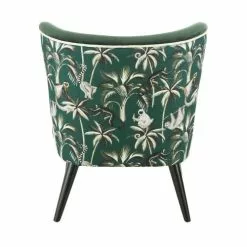 Maisons Du Monde Fauteuils Fauteuil Vintage En Velours Vert Imprimé Blanc 8 Maisons Du Monde Fauteuils Fauteuil Vintage En Velours Vert Imprimé Blanc -Chaise Soldes Magasin fauteuil vintage en velours vert imprime blanc 1000 3 12 210055 3