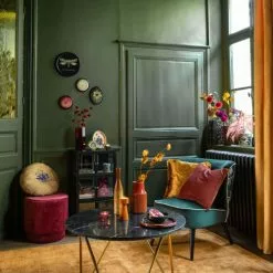 Maisons Du Monde Fauteuils Fauteuil Vintage En Velours Vert Imprimé Blanc 10 Maisons Du Monde Fauteuils Fauteuil Vintage En Velours Vert Imprimé Blanc -Chaise Soldes Magasin fauteuil vintage en velours vert imprime blanc 1000 3 12 210055 6