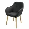 Maisons Du Monde Fauteuils Fauteuil Vintage Gris Anthracite