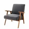 Maisons Du Monde Fauteuils Fauteuil Vintage Gris Anthracite