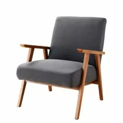 Maisons Du Monde Fauteuils Fauteuil Vintage Gris Anthracite