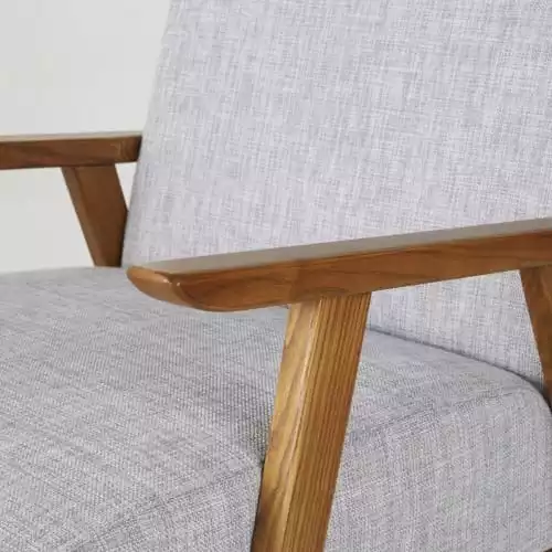 Maisons Du Monde Fauteuils Fauteuil Vintage Gris Clair 3 Maisons Du Monde Fauteuils Fauteuil Vintage Gris Clair – Image 3