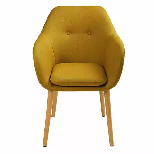 Maisons Du Monde Assises Fauteuil Vintage Jaune Olive 3 Maisons Du Monde Assises Fauteuil Vintage Jaune Olive – Image 3