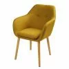 Maisons Du Monde Assises Fauteuil Vintage Jaune Olive