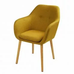 Maisons Du Monde Assises Fauteuil Vintage Jaune Olive