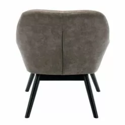 Moloo Fauteuils Fauteuil Vintage Marron Clair Pieds Bois Noir -Chaise Soldes Magasin fauteuil vintage marron clair pieds bois noir 2