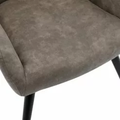 Moloo Fauteuils Fauteuil Vintage Marron Clair Pieds Bois Noir -Chaise Soldes Magasin fauteuil vintage marron clair pieds bois noir 3