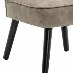 Moloo Fauteuils Fauteuil Vintage Marron Clair Pieds Bois Noir(x2) -Chaise Soldes Magasin fauteuil vintage marron clair pieds bois noir x2 5