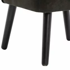 Moloo Fauteuils Fauteuil Vintage Marron Foncé Pieds Bois Noir -Chaise Soldes Magasin fauteuil vintage marron fonce pieds bois noir 5