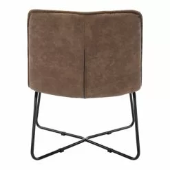 Moloo Fauteuils Fauteuil Vintage Marron Pieds Métal Noir(x2) -Chaise Soldes Magasin fauteuil vintage marron pieds metal noir x2 2