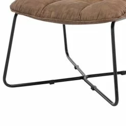 Moloo Fauteuils Fauteuil Vintage Marron Pieds Métal Noir(x2) -Chaise Soldes Magasin fauteuil vintage marron pieds metal noir x2 5
