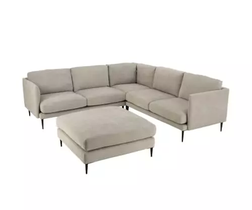 Meubles & Design Poufs Grand Pouf Carré En Tissu Gris 6 Meubles & Design Poufs Grand Pouf Carré En Tissu Gris – Image 6