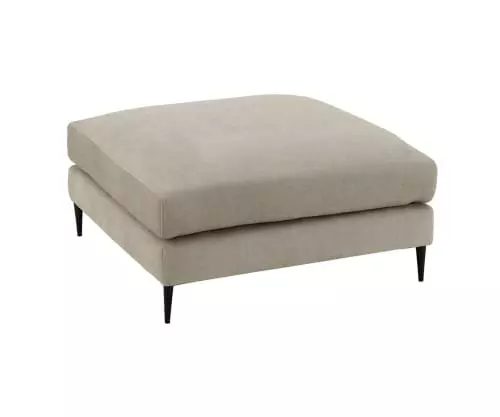 Meubles & Design Poufs Grand Pouf Carré En Tissu Gris 1 Meubles & Design Poufs Grand Pouf Carré En Tissu Gris