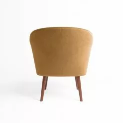 Potiron Paris Fauteuils Petit Fauteuil De Salon En Velours Camel