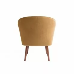 Potiron Paris Fauteuils Petit Fauteuil De Salon En Velours Camel -Chaise Soldes Magasin petit fauteuil de salon en velours camel 4