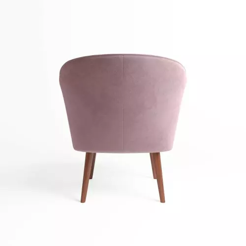 Potiron Paris Fauteuils Petit Fauteuil De Salon En Velours Rose Vintage 2 Potiron Paris Fauteuils Petit Fauteuil De Salon En Velours Rose Vintage – Image 2