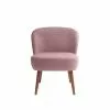 Potiron Paris Fauteuils Petit Fauteuil De Salon En Velours Rose Vintage