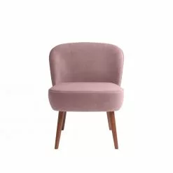 Potiron Paris Fauteuils Petit Fauteuil De Salon En Velours Rose Vintage