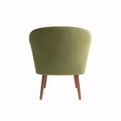 Potiron Paris Fauteuils Petit Fauteuil De Salon En Velours Vert Kaki -Chaise Soldes Magasin petit fauteuil de salon en velours vert kaki 6