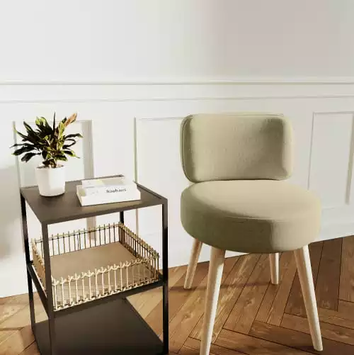 Potiron Paris Fauteuils Petit Fauteuil En Tissu Beige 2 Potiron Paris Fauteuils Petit Fauteuil En Tissu Beige – Image 2