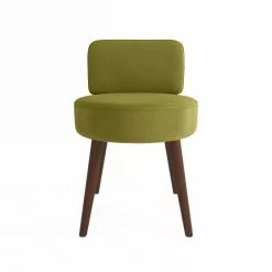 Potiron Paris Fauteuils Petit Fauteuil En Velours Vert Kaki -Chaise Soldes Magasin petit fauteuil en velours vert kaki 2