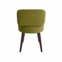 Potiron Paris Fauteuils Petit Fauteuil En Velours Vert Kaki -Chaise Soldes Magasin petit fauteuil en velours vert kaki 4