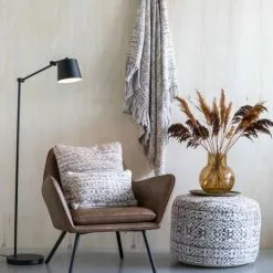 Drawer Poufs Pouf à Motifs D60cm Marron / Blanc -Chaise Soldes Magasin pouf a motifs d60cm marron blanc 5