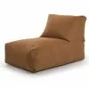 Sitting Point Poufs Pouf Aspect Cuir Surpiqué Coloris Caramel 65x100x65