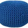 Beliani Poufs Pouf Bleu 50 X 35 Cm
