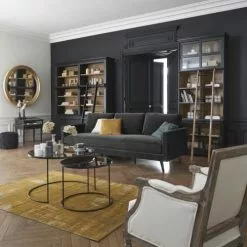 Maisons Du Monde Poufs Pouf Capitonné En Velours Noir -Chaise Soldes Magasin pouf capitonne en velours noir 1000 10 4 176878 6