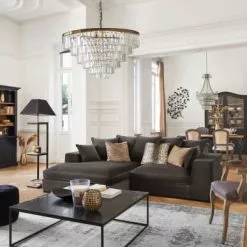 Maisons Du Monde Poufs Pouf Capitonné En Velours Noir -Chaise Soldes Magasin pouf capitonne en velours noir 1000 10 4 176878 7