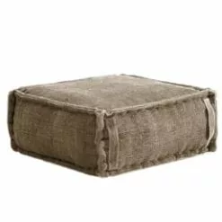 RNT By Really Nice Things Poufs Pouf Carré En Coton Revêtu Effet Lavé Vert. 9 RNT By Really Nice Things Poufs Pouf Carré En Coton Revêtu Effet Lavé Vert. -Chaise Soldes Magasin pouf carre en coton revetu effet lave sable