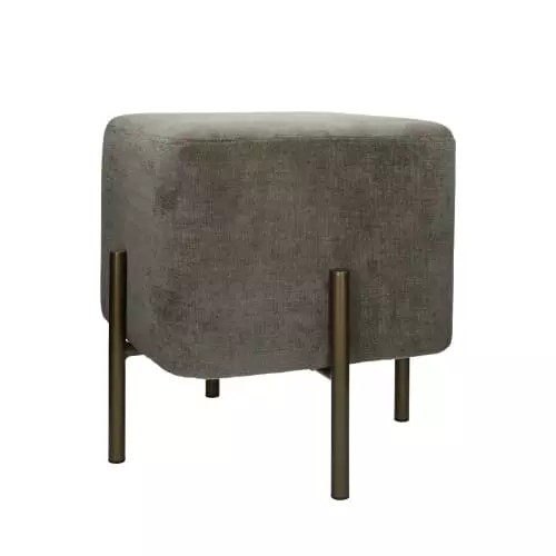 Pomax Poufs Pouf Carré En Velours Gris 1 Pomax Poufs Pouf Carré En Velours Gris