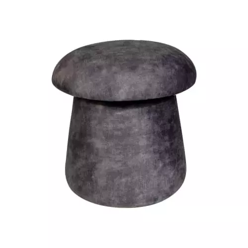 Pirouette Paris Poufs Pouf Champignon En Velours Gris 1 Pirouette Paris Poufs Pouf Champignon En Velours Gris