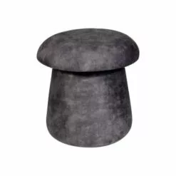 Pirouette Paris Poufs Pouf Champignon En Velours Safran -Chaise Soldes Magasin pouf champignon en velours gris