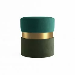Potiron Paris Poufs Pouf Contemporain, Bicolore Vert Et Métal Or 8 Potiron Paris Poufs Pouf Contemporain, Bicolore Vert Et Métal Or -Chaise Soldes Magasin pouf contemporain bicolore vert et metal or 2