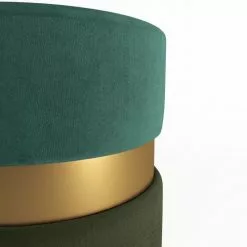 Potiron Paris Poufs Pouf Contemporain, Bicolore Vert Et Métal Or 9 Potiron Paris Poufs Pouf Contemporain, Bicolore Vert Et Métal Or -Chaise Soldes Magasin pouf contemporain bicolore vert et metal or 3