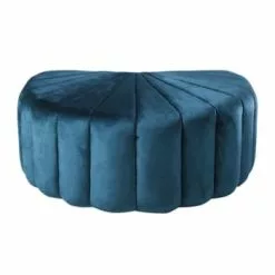 Maisons Du Monde Poufs Pouf Coquillage Doré -Chaise Soldes Magasin pouf coquillage en velours bleu et pin 1000 9 27 190800 1 1