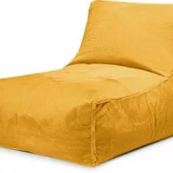 Sitting Point Poufs Pouf D'intérieur Avec Dossier Aspect Fourrure Moutarde 65x100x65cm -Chaise Soldes Magasin pouf d interieur avec dossier aspect fourrure moutarde 65x100x65cm 2