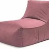Sitting Point Poufs Pouf D'intérieur Avec Dossier Aspect Velours Vieux Rose 65x100x65cm